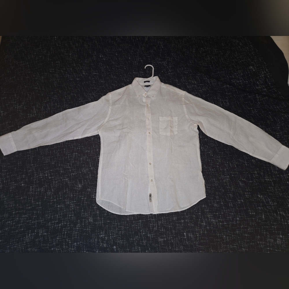 J Crew White Linen shirt